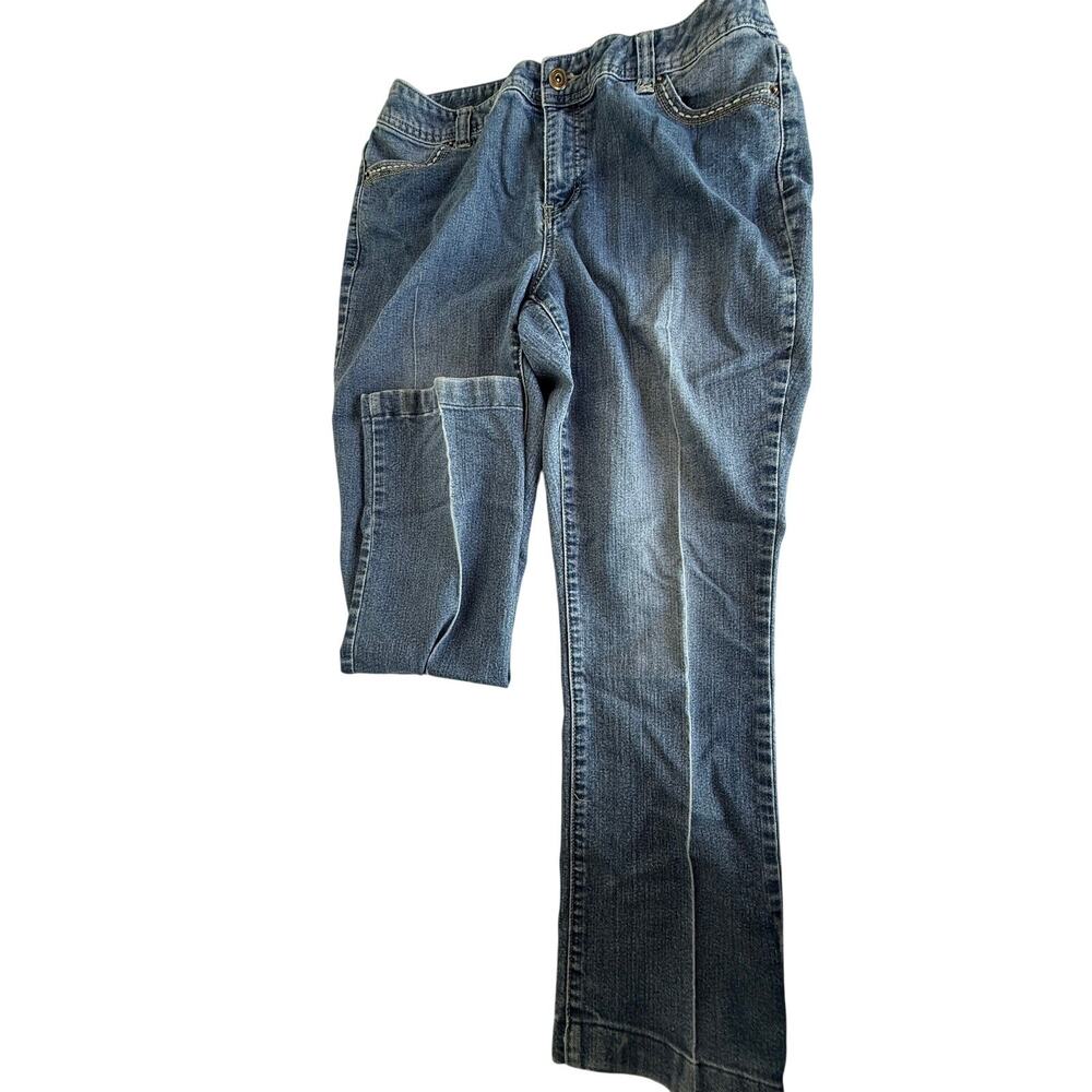 SKU3096 CJ Banks Women's Plus Size 14W Vintage Embroidered Pocket Jeans